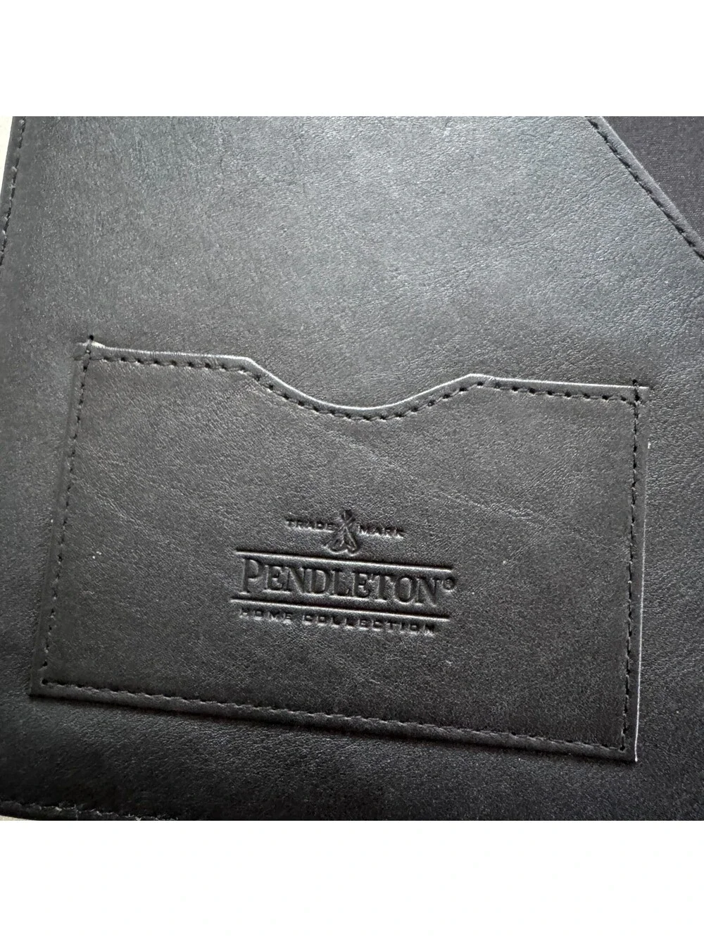 Pendleton Wool Padfolio Portfolio Case Southwest Geometric Aztec Leather Folder